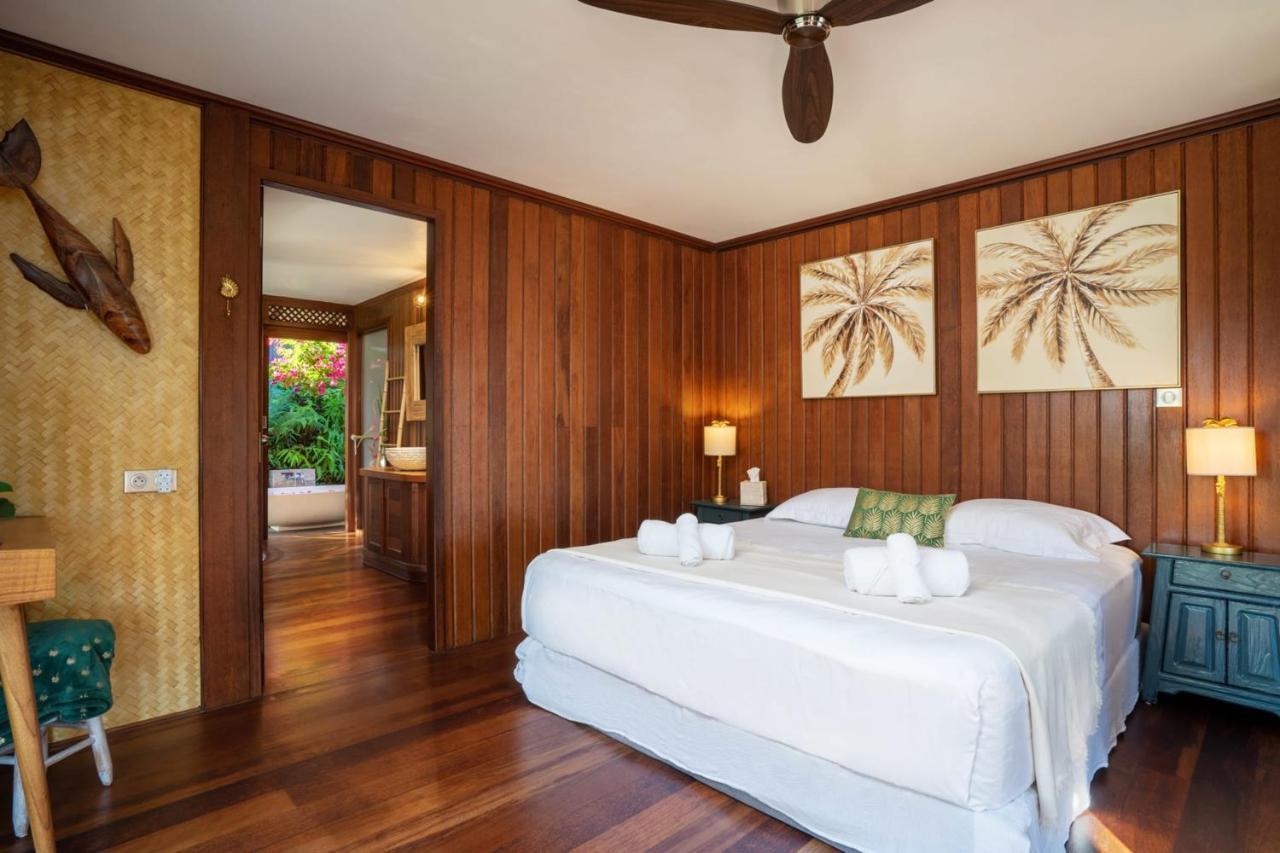 Villa Manuiti, Balinese Luxury Home - Private Swim Spa, Ocean View - Ofyr Bbq - Koi Pond Punaauia  Exteriér fotografie